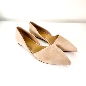 Zoe sueded d'Orsay flats (worn once)